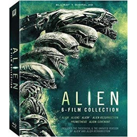 ALIEN: 6-FILM COLLECTION 6 BLURAY BOXED SET AC-3 DIGITALLY MASTERED IN HD DOLBY DIGITAL THEATER SYSTEM DUBBED SUBTITLED WIDESCREEN USA IMPORT