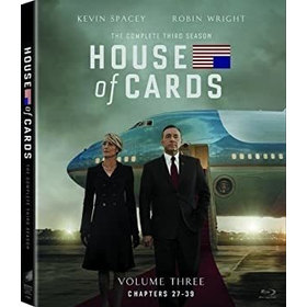 HOUSE OF CARDS: THE COMPLETE THIRD SEASON 4 BLURAY BOXED SET USA IMPORT
