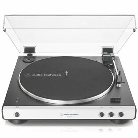 AT-LP60XBT-WH GM FULLY AUTOMATIC WIRELESS BELT-DRIVE TURNTABLE WHITE FRONT