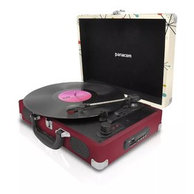LP 8804 CLASIC DESING RECHARGABLE TURNTABLE DUAL BT CONNECTION FM RADIO