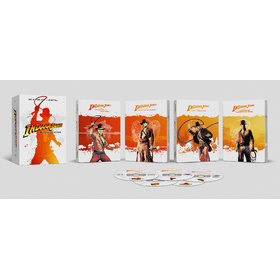 INDIANA JONES 4-MOVIE COLLECTION 5 BLURAY 4K MASTERING BOXED SET COLLECTOR'S EDITION AC-3 DOLBY DUBBED SUBTITLED WIDESCREEN USA IMPORT