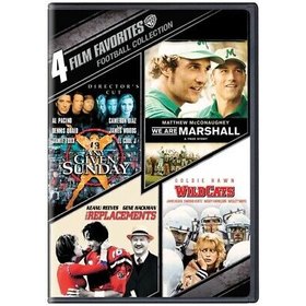 4 FILM FAVORITES: FOOTBALL COLLECTION 4 DVD BOXED SET DIRECTOR'S CUT / EDITION USA IMPORT