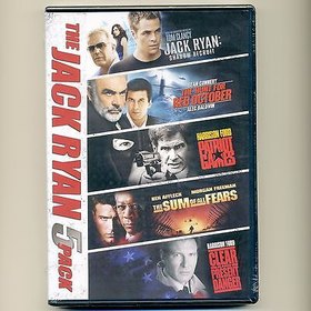 JACK RYAN MOVIE 5-PACK 5 DVD BOXED SET AC-3 DOLBY DIGITAL THEATER SYSTEM DUBBED SUBTITLED WIDESCREEN SENSORMATIC USA IMPORT